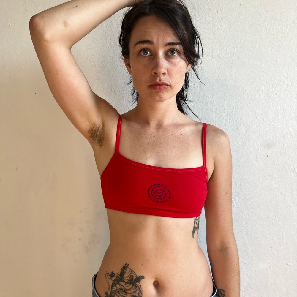 Red Women's Bralette - Picture 6 of 6